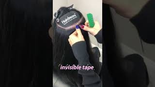 Invisible Tape#Hairextension #Hairextensionist #Tapeinextensions #Tapeinhairextensions #Tapeins