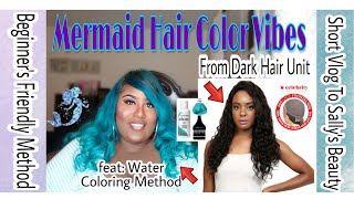 Spring Hair Mermaid Color Vibes (Water Coloring): Beginner'S Friendly