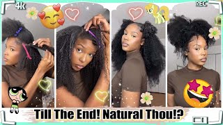 Diy Tape In Extensions On 4C Hair! Afro Curly Natural Hairstyle + Trends Look Ft.#Elfinhair Review