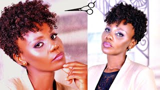 How To Taper Cut Curly Hair Extension (Tapered Curly Hairstyle Diy)