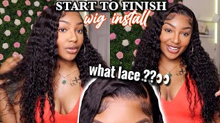 Start To Finish Wig Install | 22-Inch Deep Wave Frontal Install Ft. Alipearl Hair