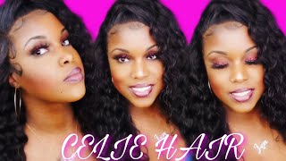  24 Inch Vacation Friendly | Water Wave Hd Lace Wig Tutorial | Celie Hair