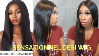 Sensationnel Hair 100% Human Hair Lace Front Wig - Desi