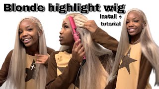 Silky Ash Blonde Wig Tutorial Installation & Review | Alipearl Hair