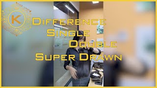 The Difference Between Single, Double And Super Drawn | K-Hair Vietnam