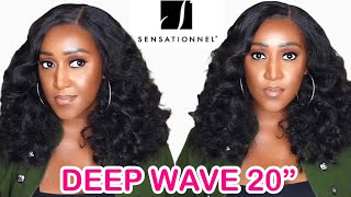 Natural Vibes!  Sensationnel Butta Lace Hd Lace Front Wig - Deep Wave 20"