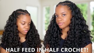 Feed In Braids With Crochet Hair Ft Trendy Tresses