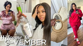 It'S G-Vember | It'S My Birthday 11/16 * Packing For Bday Trip * Real Hair Blowout? | Gina