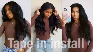 The Most Natural Tape In Extensions | Ywigs Kinky Straight