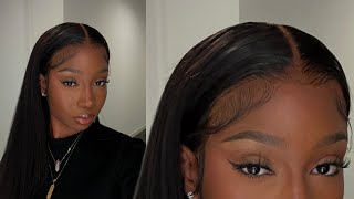 It'S Giving Fresh Relaxer | Kinky Straight Lace Front Wig Tutorial Ft Klaiyi Hair