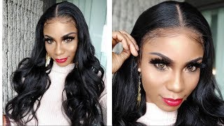 Glueless Install On 200% Density Straight Lace Front Wig Ft.Allove Hair Aliexpress