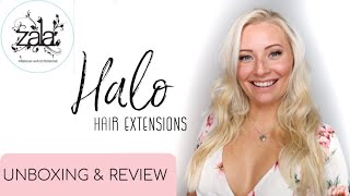Wow!! Zala Halo Hair Extensions | First Impression Unboxing & Review | Tutorial | Being Mrs Dudley