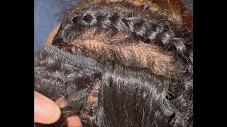 Crochet Weave With Weft Hair - Method 1