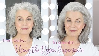 Curly To Sleek -  My At Home Blowout Using Dyson Supersonic Dryer - Plus Shoulder-Friendly Tips!
