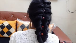 Bridal Messy Hairstyle For Long Hair/Function Hairstyles/Easy Hairstyles