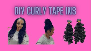Diy Curly Tape In Extensions | Kai And Monta