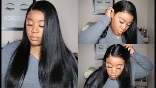 Simple Install I  Silky Straight Hair I 13X6 Transparent Hd Lace Front Wig I Evawigs