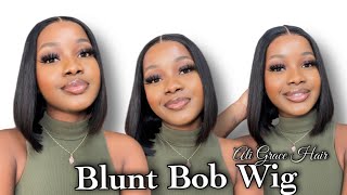 That Natural Look! The Perfect Blunt Bob Wig Install | Ali Grace Hair