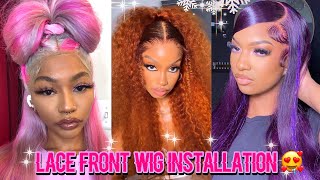 New Trendy Lace Front Wig Installation Compilation ( Slaymas Day 3 & 4 )