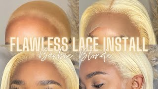 The Ultimate Flawless Blonde Lace Wig Install | Beginner Friendly | No Plucking