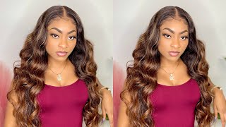 Glueless Beginner Friendly | Sensationnel What Lace! Lace Front Wig - Ocean Wave 30| Ft.Wigtypes