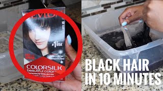 How To Dye Hair Jet Black Using Water Color Method | Jessika Bacote