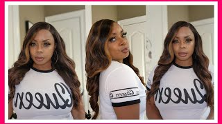 Some New New & It'S || Sensationnel Human Hair Blend Butta Hd Lace Front Wig - Glam Wave 24