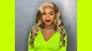 Ash Blonde Hair Tutorial | Lace Front Wig Install | Eayon Hair