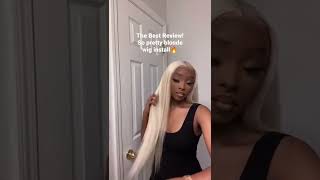 Thr Best Review! So Pretty 613 Blonde Wig Install 13*4 Lace Front 24Inch 180% Density