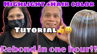 Medium Hairstyle || Hair Coloring With Highlight || Boss # 16