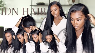 This Wig Is Bomb! *New*13X6 3D Yaki Straight Lace Wig Review| Best Wig In The Market!|Idnhair