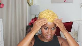 Blond Pixie Cut Wig |  Out Of My Comfort Zone