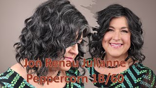 Jon Renau Julianne In The New Color Peppercorn 1B/60!  Wig Review Of This Hand-Tied Salt And Pepper
