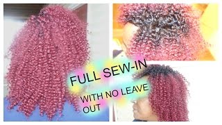 How To: Cute Blazing Red Full Sew-In With No Leave Out Feat Pose Peruvian Bohemian Bundle