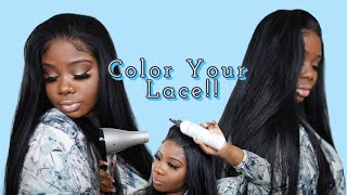  Silky Jet Black Hair Color No Staining Your Lace ! | #Hurelahair
