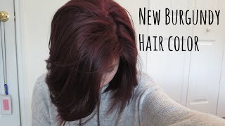 New Burgundy Hair Color | Haircut | Alyssa Nicole