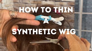 How To Thin A Synthetic Wig