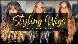 Wigs Business 101: Styling Multiple Wigs For My Website!