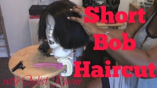 10 Minute Or Less  Short Bob Haircut : Cut & Styling Advice With Stylist Raven  | Texas Hairstylist