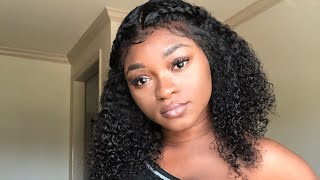 Isee Hair Review|Mongolian Kinky Curly Lace Front Wig