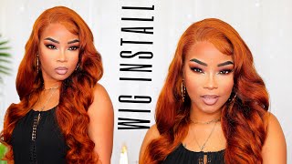 Copper Ginger Lace Wig Install Ft. Alibonnie Hair | Karrill Dadiva