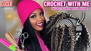 Crochet With Me | Crochet 101 Wigs To Grow Your Hair | New Colors | Grl Talk Friendship