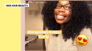 My First Lace Frontal Wig Ft. Isee Hair Company 2020 | Mongolian Kinky Curly