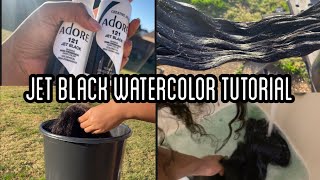Jet Black Watercolor Tutorial 30 Inch Siyun Show Lace Frontal Wig