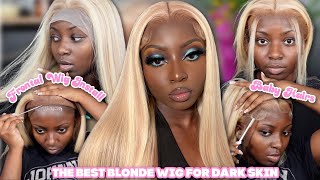 A Blonde Wig That Finally Fits My Dark Skin | Step By Step | Frontal Wig Install | Ashimary Hair