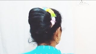 Quick And Easy Juda Hairstyle For Wedding ! Bun Hairstyle For Wedding!Hairstyle@Bassu Hairstyle