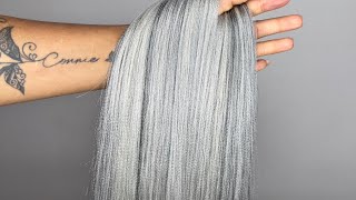 You'Ve Been Looking For A Salt & Pepper Hair Blend.. | Custom Color Braiding Hair Blend #83