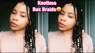 Beginner Friendly How To| Knotless Box Braid Without Extensions! Protective Styles Summer 2021