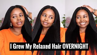 How I Grew My Relaxed Hair Overnight | Ft Yolissa Hair
