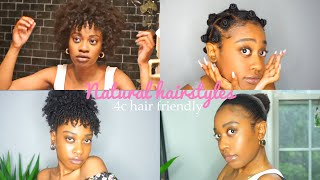 Natural Hair Styles For Short To Medium Hair: ( 4C ) | Realistic & Easy